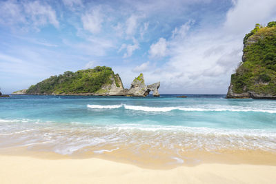 Scenic view of sea against sky