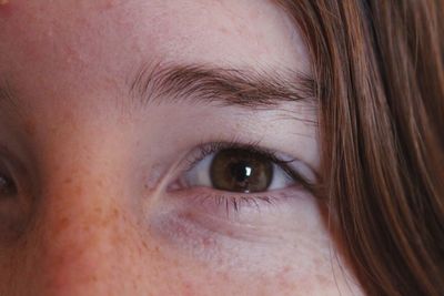 Close-up portrait of woman