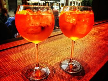 Close-up of drink on table