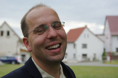 Portrait of man smiling