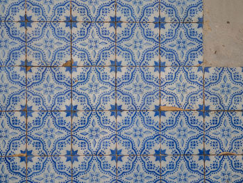 Full frame shot of tiled wall