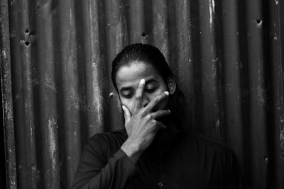 Portrait of young woman