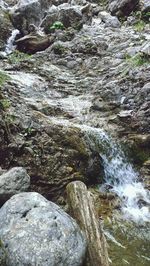 Stream flowing through rocks