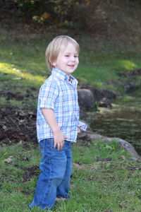 Portrait of a smiling boy