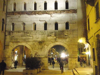 View of people in the dark