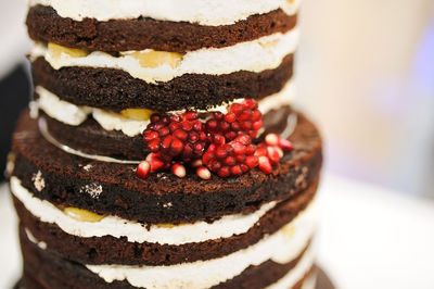 Close-up of chocolate cake