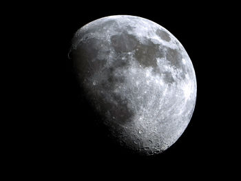 Scenic view of moon against sky at night