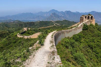 Panoramic view of fort against sky