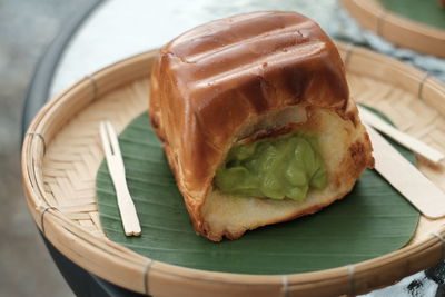 Close-up of food in plate