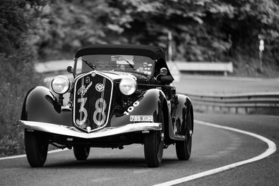 Toy car on road