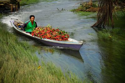 Boat in lake