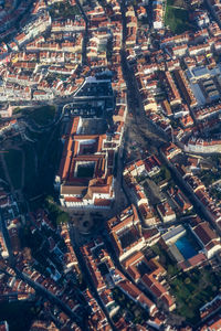 High angle view of city