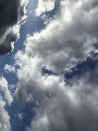 Low angle view of clouds in sky