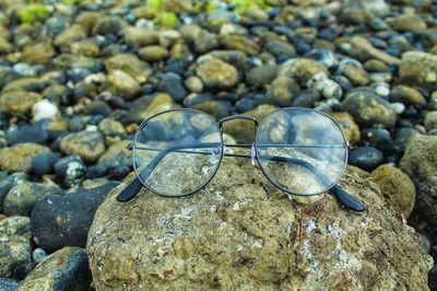 Close-up of stones on rocks