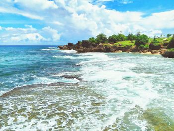 Scenic view of sea against sky