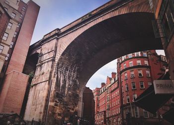 Low angle view of buildings against sky