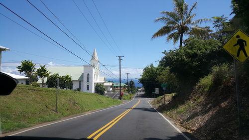 Road passing through landscape