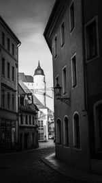 View of buildings in city