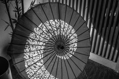 Directly below shot of spiral staircase