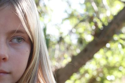 Close-up portrait of woman