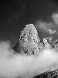 Scenic view of mountain against sky