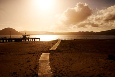 Laredo beach in summer