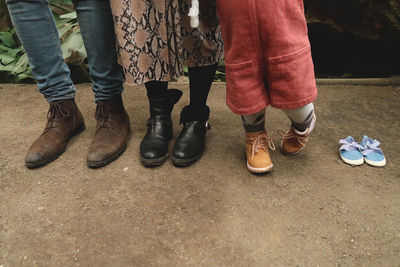 Low section of people standing outdoors