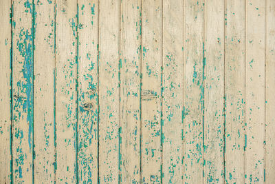 Background made of real wood green blue orange yellow