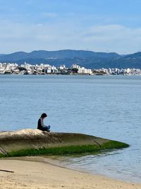 Scenic view of sea against sky