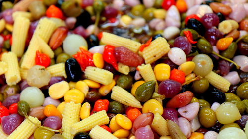 Full frame shot of multi colored vegetables