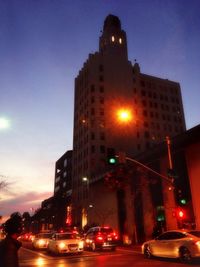 City street at night