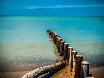Scenic view of sea against sky