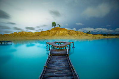 Blue lake, bintan desert