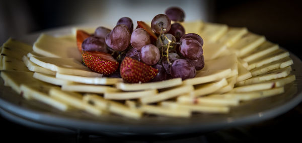 Close-up of fruits in basket