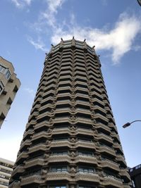 Low angle view of buildings against sky