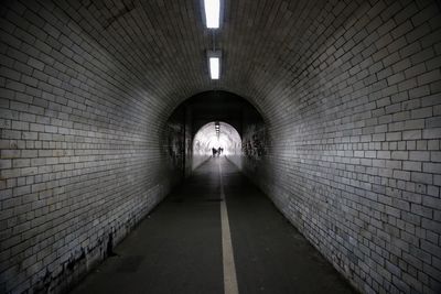 View of subway tunnel