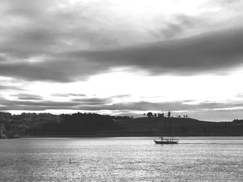 Scenic view of river against sky