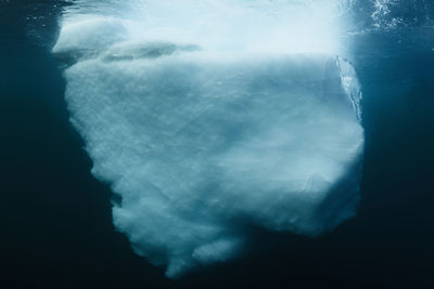 Iceberg undersea during winter