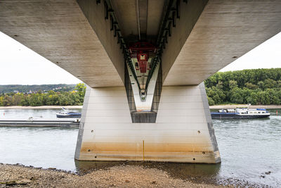 View of bridge over river