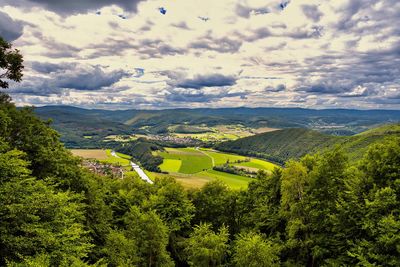 Scenic view of landscape against sky