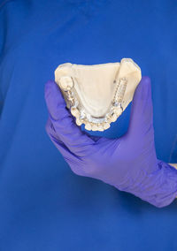 Close-up of wedding dress