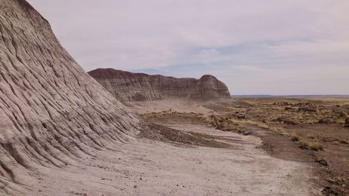 Scenic view of desert against sky