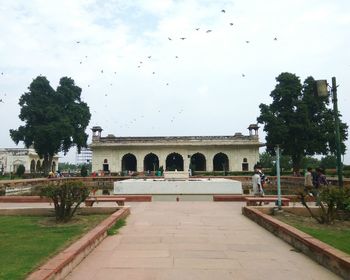 View of historic building against cloudy sky