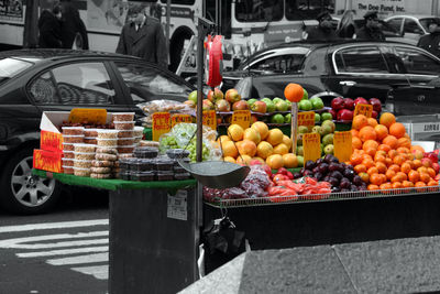 Full frame shot of fruits for sale