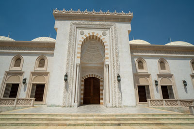 Low angle view of historical building against sky