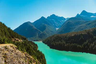 Ross lake reservoir in the north cascades national park washington cascades scenic highway