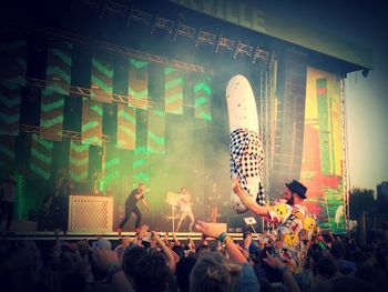 People at music concert