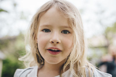 Close-up portrait of girl