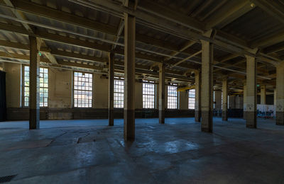 Empty corridor of abandoned building