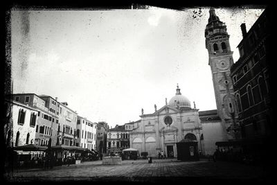 Low angle view of church against sky